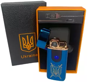 Електрична та газова запальничка Україна (з USB-зарядкою⚡️) HL-432 Blue-ice