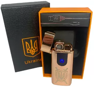 Електрична та газова запальничка Україна (з USB-зарядкою⚡️) HL-432 Golden-ice