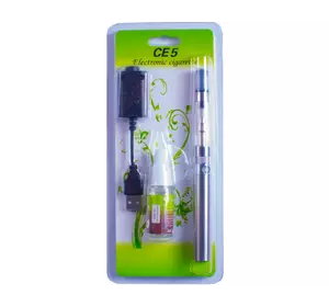 Электронная сигарета CE-5 + жидкость (блистерная упаковка) №609-30 silver