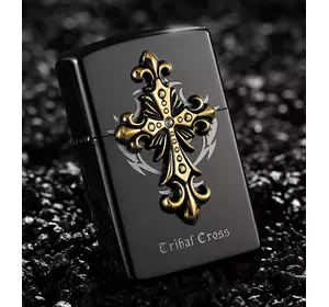 Запальничка бензинова "ZORRO Cribal Cross" Хрест HL-294