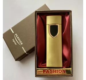 USB ⚡️ Запальничка FASHION у подарунковій упаковці (Спіраль розжарювання) USB-96 Gold