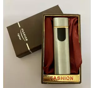 USB ⚡️ Запальничка FASHION у подарунковій упаковці (Спіраль розжарювання) USB-99 silver