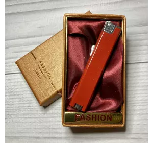 Запальничка подарункова кремнієва (полум'я звичайне ????) FASHION D61 Червона