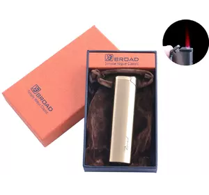 Запальничка в подарунковій упаковці Broad (Турбо полум'я) XT-4681 Gold