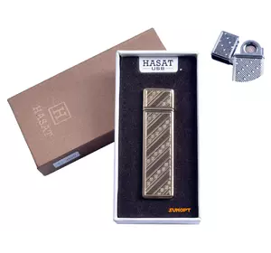 USB зажигалка в подарочной упаковке "Hasat" (Двухсторонняя спираль накаливания) №4800-9