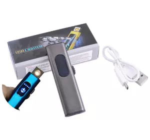 USB запальничка в подарунковій упаковці Lighter (Спіраль розжарювання) HL-59 Black