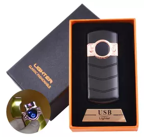 Електроімпульсна запальничка в подарунковій коробці LIGHTER (USB) HL-123-Black