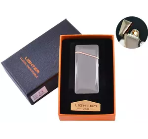 USB запальничка в подарунковій упаковці (Спіраль розжарювання) HL-25 Black