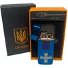 Електрична та газова запальничка Україна (з USB-зарядкою⚡️) HL-433 Blue-ice