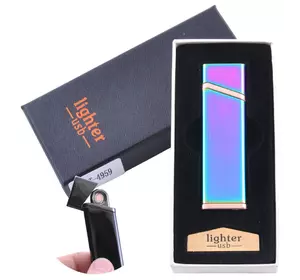 USB запальничка в подарунковій упаковці Lighter (Спіраль розжарювання) №XT-4959-1