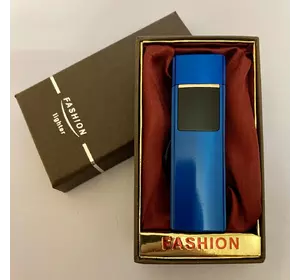 USB ⚡️ Запальничка FASHION у подарунковій упаковці (Спіраль розжарювання) USB-98 blue