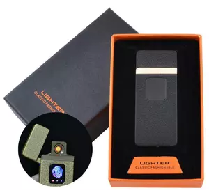 USB запальничка в подарунковій упаковці Lighter (Спіраль розжарювання) HL-7 Black
