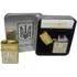 Дугова електроімпульсна USB запальничка ⚡️Герб України (металева коробка) HL-444 Gold