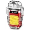 Дугова електроімпульсна запальничка з ліхтариком водонепроникна⚡️???? HOJON HL-513-Red