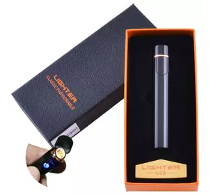 USB запальничка в подарунковій упаковці Lighter (Спіраль розжарювання) XT-4980 Black