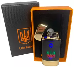 Дугова електроімпульсна запальничка з USB-зарядкою⚡️Україна LIGHTER HL-439-Gold