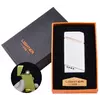 USB запальничка в подарунковій упаковці Lighter (Спіраль розжарювання) №HL-18 White