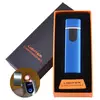Сенсорна USB запальничка в подарунковій коробці LIGHTER ⚡️ HL-101-1 Blue