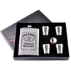 Подарунковий набір 6в1 фляга, 4 чарки, лійка 'Jack Daniels' DJH-0116