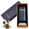 USB запальничка в подарунковій упаковці Lighter (Спіраль розжарювання) HL-43 Black