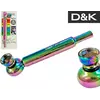 Скляна курильна трубка D&K (14см) сітки DK-8328-H