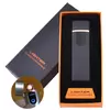 Сенсорна USB запальничка в подарунковій коробці LIGHTER ⚡️ HL-101-3 Black mate