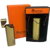 Креативна запальничка вітрозахисна в подарунковій коробці ????BROAD (Турбо полум'я????) HL-401 Gold
