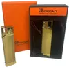 Креативна запальничка вітрозахисна в подарунковій коробці ????BROAD (Турбо полум'я????) HL-402 Gold