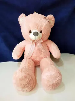М'яка іграшка Ведмідь з бантиком (шкіра, 70 см) №698-1(2)