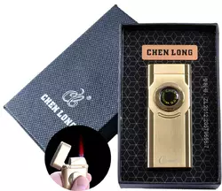 Запальничка подарункова CHEN LONG (Турбо полум'я) №4327 Gold