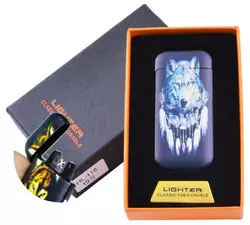 Електроімпульсна запальничка в подарунковій коробці Wolf HL-116-4