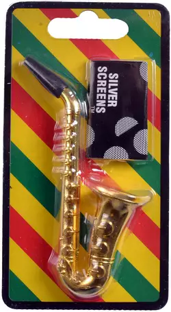 Трубка для куріння (метал) Саксофон №4763