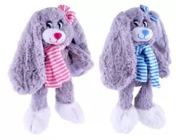 М'яка іграшка Кролик вухатий із шарфом (ГП) 30 см №30157