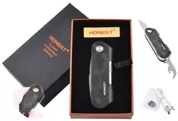 USB запальничка в подарунковій упаковці Honest (Спіраль розжарювання, Ніж, Відкривачка) HL-1-1