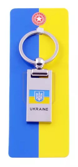 Брелок Герб з Прапором Ukraine №UK-119C