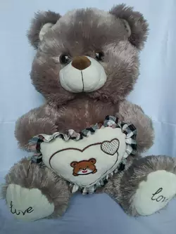 М'яка іграшка Ведмідь із серцем 45см №22584