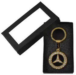 Брелок у подарунковій упаковці зі стразами Mercedes-Benz №22-4