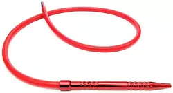 Шланг для кальяну силіконовий з металевою рукояткою 1,9м H-093 (червоний)