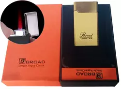 Газова запальничка в подарунковій упаковці Broad (Турбо полум'я) XT-4976 Gold