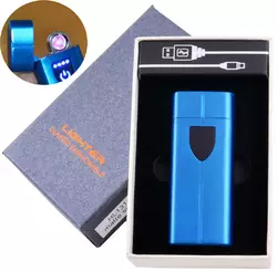 Електроімпульсна запальничка в подарунковій коробці LIGHTER (USB) HL-131 Blue