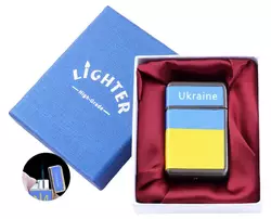 Запальничка в подарунковій коробці Україна (Гостре полум'я) UA-21-2