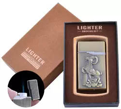 Запальничка в подарунковій коробці Золотий Козел (Гостре полум'я) XT-33