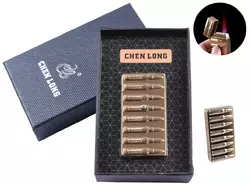 Запальничка в подарунковій упаковці CHEN LONG (Турбо полум'я) XT-4058 Gold