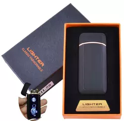 Запальничка в подарунковій коробці Тигр (Подвійна блискавка) HL-58 Black