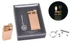 Запальничка кремнієва подарункова YIBAO №1428 Gold