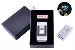 Запальничка в подарунковій коробці HASAT (Гостре полум'я) №4314 Black
