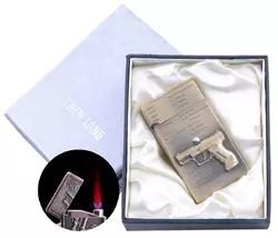 Запальничка електронна в подарунковій коробці P99 (Турбо полум'я) №4060-1