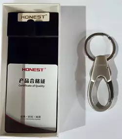 Брелок-карабін Honest (подарункова коробка) HL-275 Silver