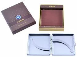 Портсигар в подарунковій упаковці GVIPAI (Шкіра, 20 шт) XT-4980-7