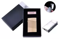 Запальничка в подарунковій коробці HASAT (Турбо полум'я) №4317 Gold